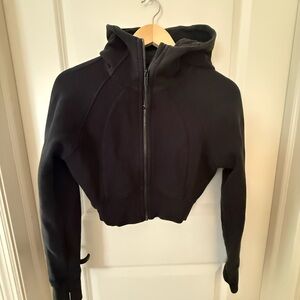 lululemon athletica Charcoal Hooded scuba full zip sweatshirt.